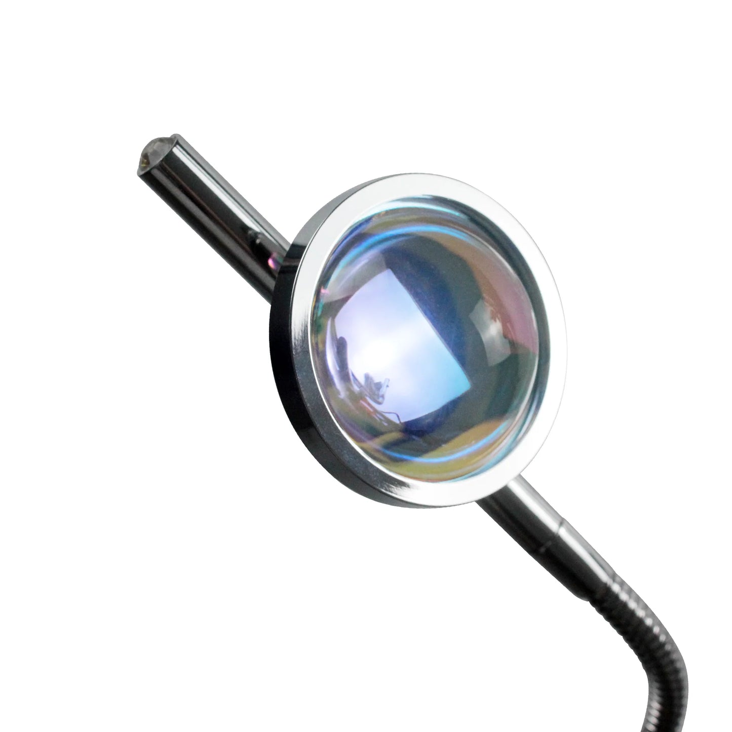 "Modern 5-Head Floor Lamp with Projector Feature"