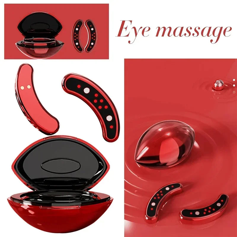 EMS Pulse Micro-Current Eye Care Device Eye Massager Reduce Anti-Wrinkle Dark Circles Lines Swelling Relieve Fatigue Eye Massage