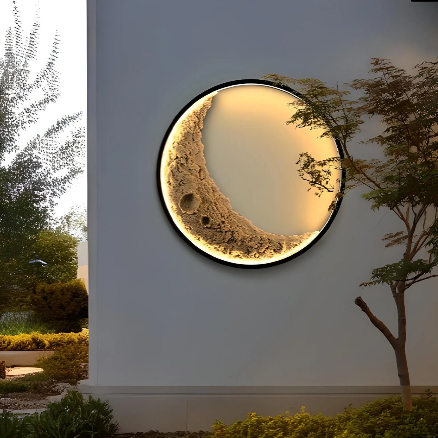 Moon 3D Indoor and Outdoor Wall Lamp