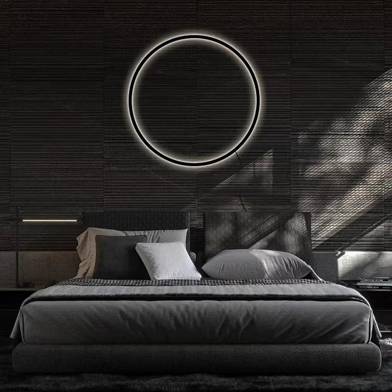 "47-Inch Modern Circular Wall Sconce"