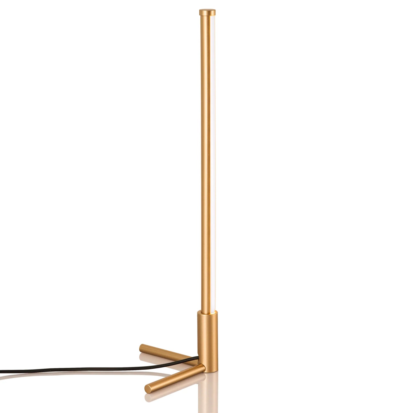 Corner Table Lamp with RGBCW Functionality in Elegant Golden Finish