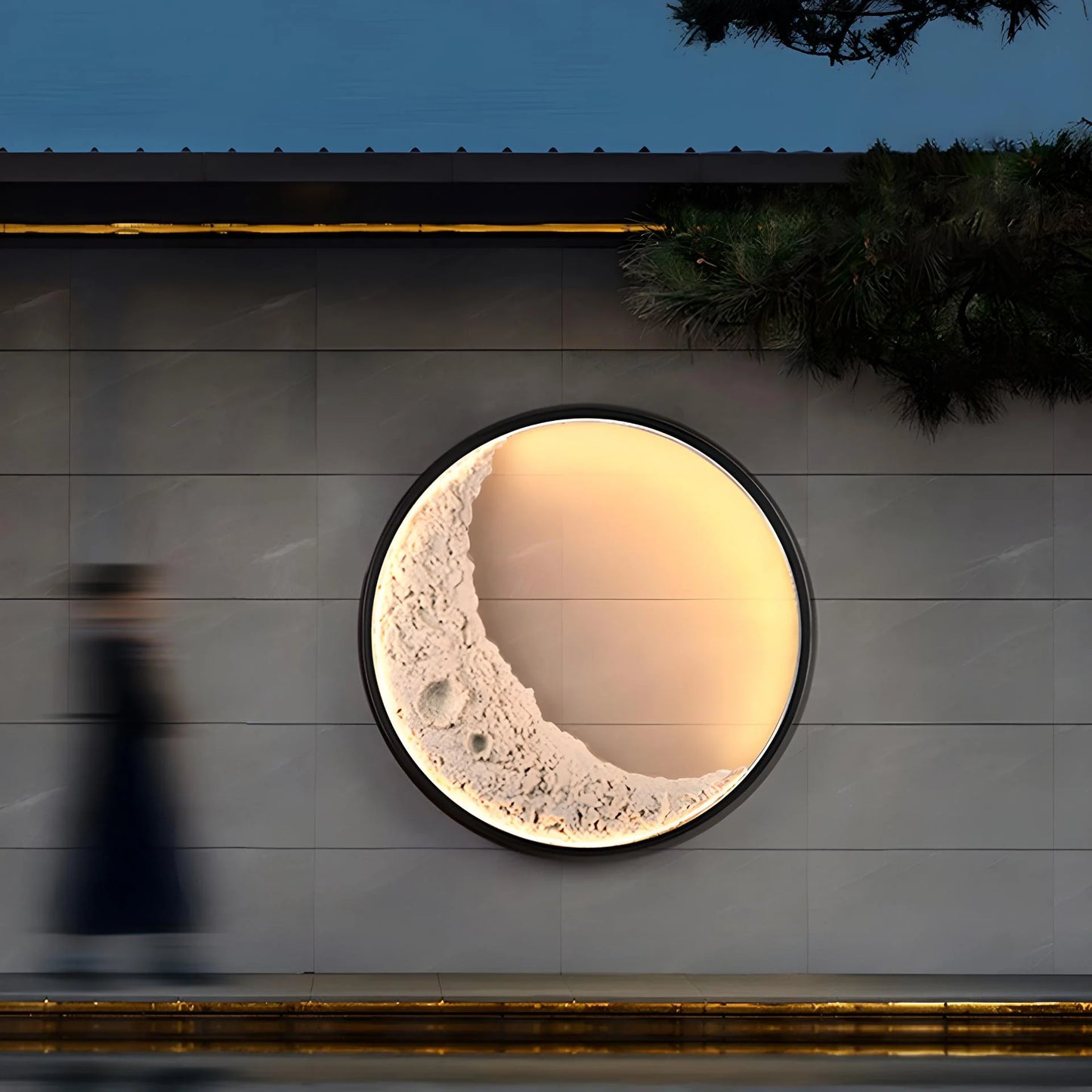 Moon 3D Indoor and Outdoor Wall Lamp