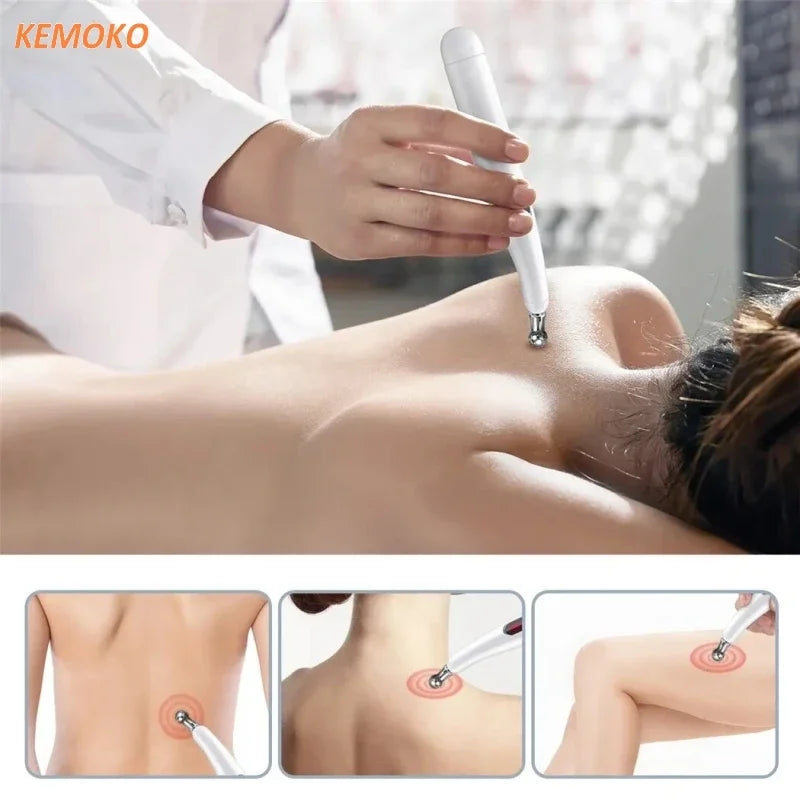 5 in 1Smart Pulse Meridian Energy Pen Electronic Acupuncture Massage Pen Pain Relief Microcurrent Pulse Muscle Massage Stick