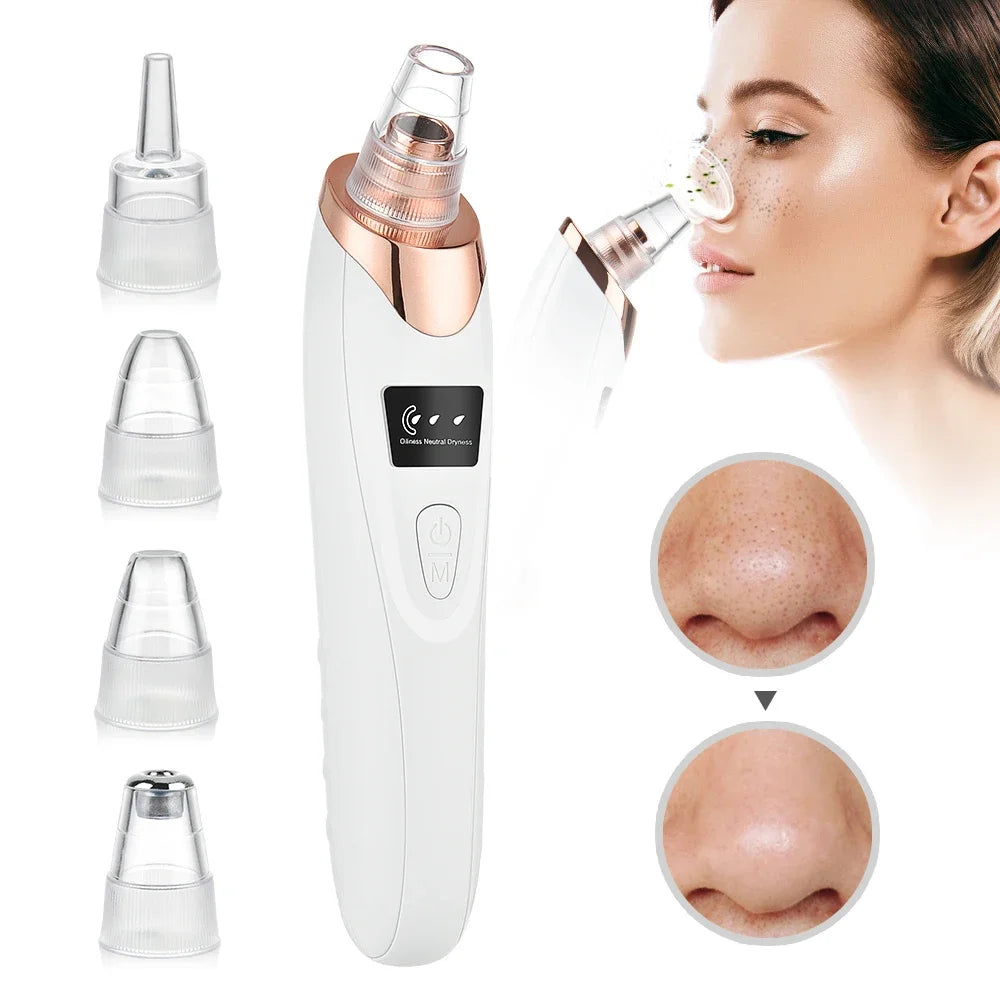 New Electric Blackhead Remover Vacuum Acne Cleaner Black Spot Removal Facial Deep Cleansing Pore Cleaner Machine for Skin Care