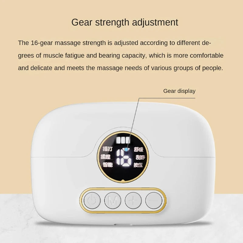 Neck Electric Massager Body Neck Massage EMS Cervical Vertebra Massage Patch for Muscle Pain Relief LCD Stimulator Relief Pain