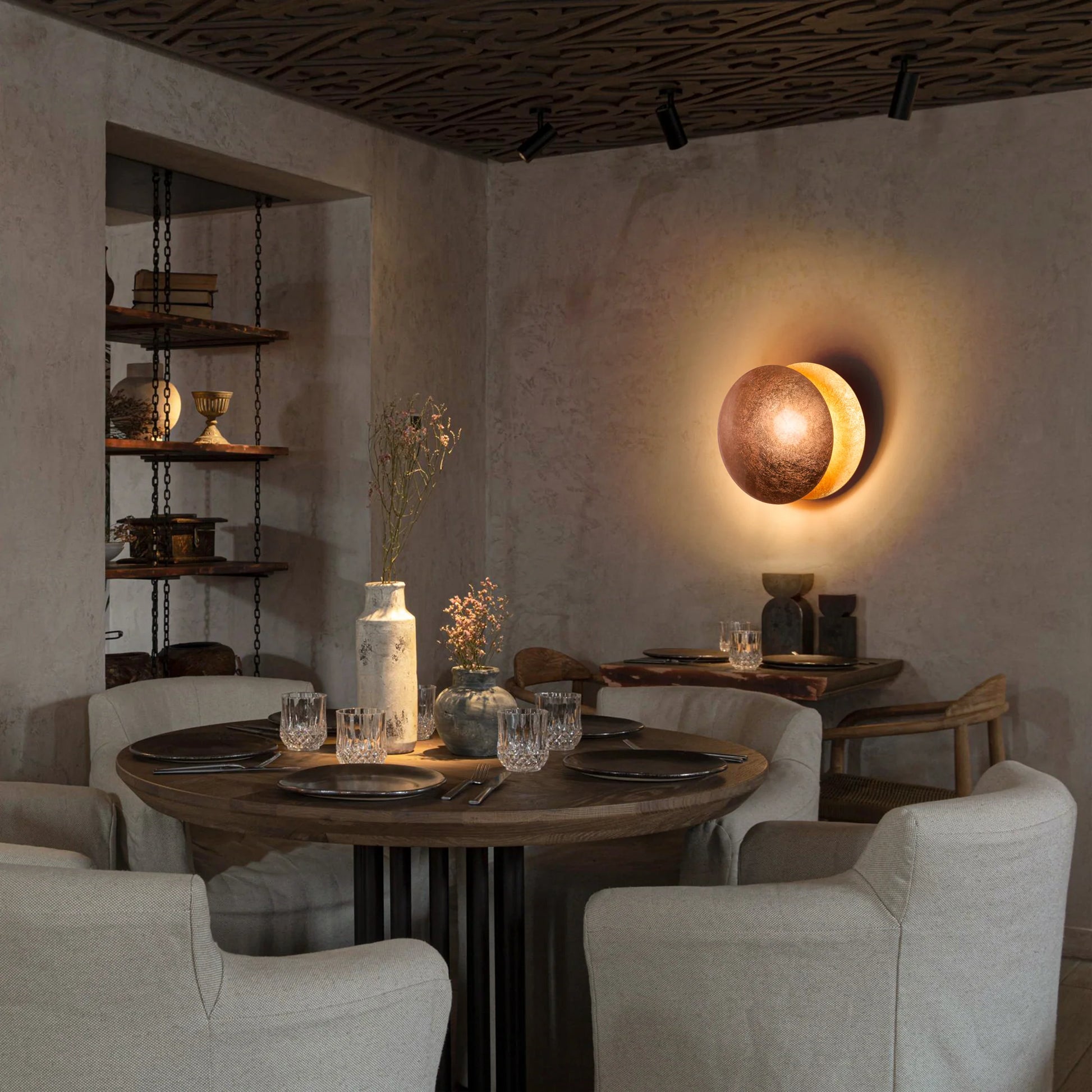 Lunar Phases Wall Sconce