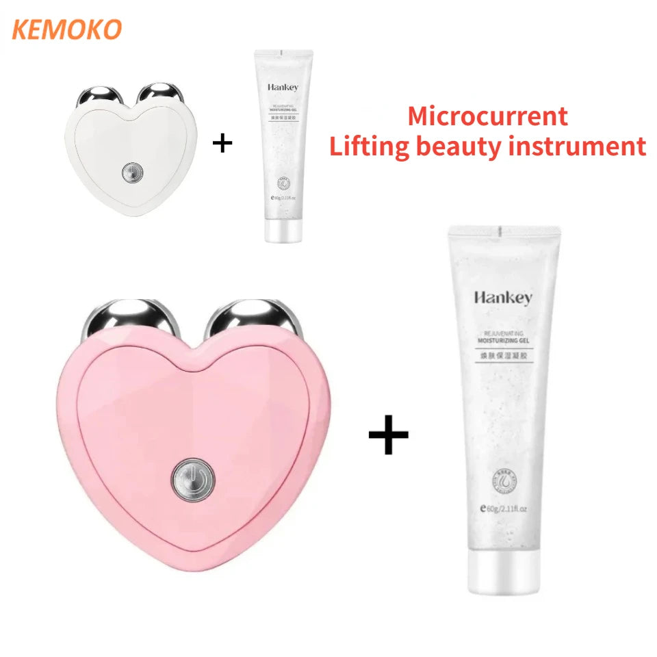 EMS Face Lifting Machine Facial Massager Microcurrent Roller Skin Tightening Charging Facial anti Wrinkle Rejuvenation Beauty