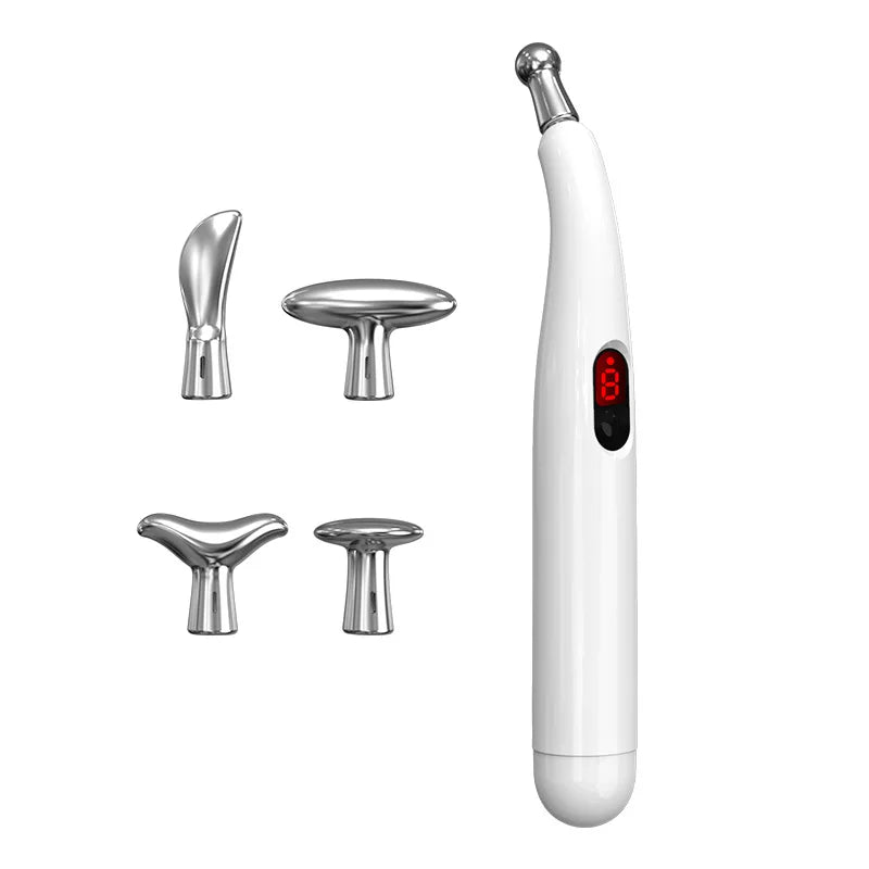 5 in 1Smart Pulse Meridian Energy Pen Electronic Acupuncture Massage Pen Pain Relief Microcurrent Pulse Muscle Massage Stick