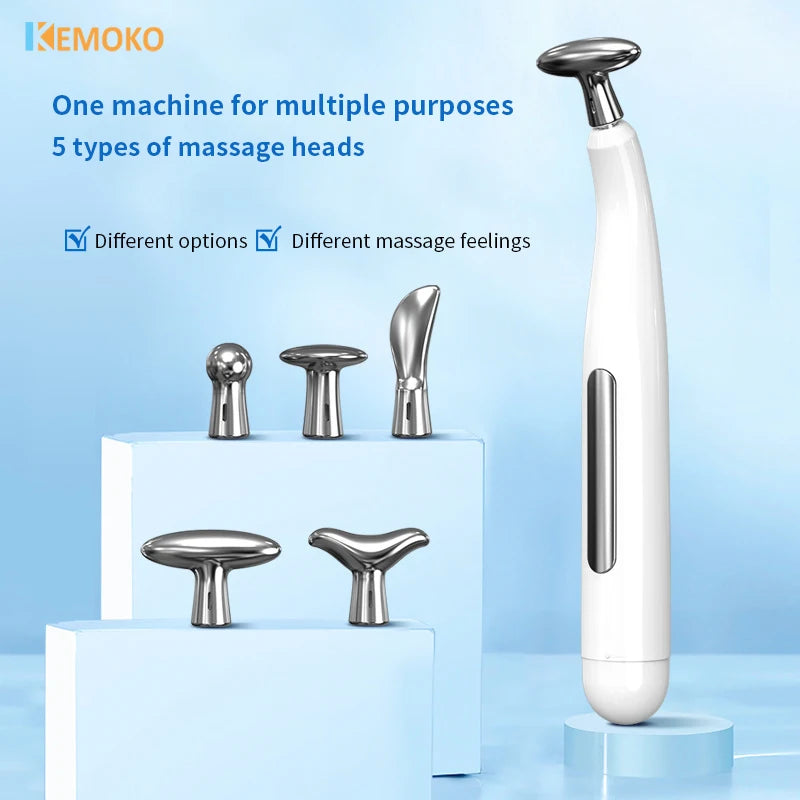 5 in 1Smart Pulse Meridian Energy Pen Electronic Acupuncture Massage Pen Pain Relief Microcurrent Pulse Muscle Massage Stick