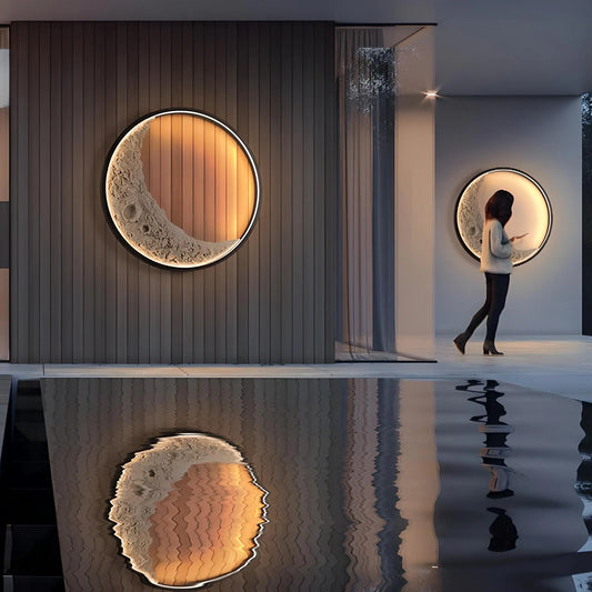 Moon 3D Indoor and Outdoor Wall Lamp