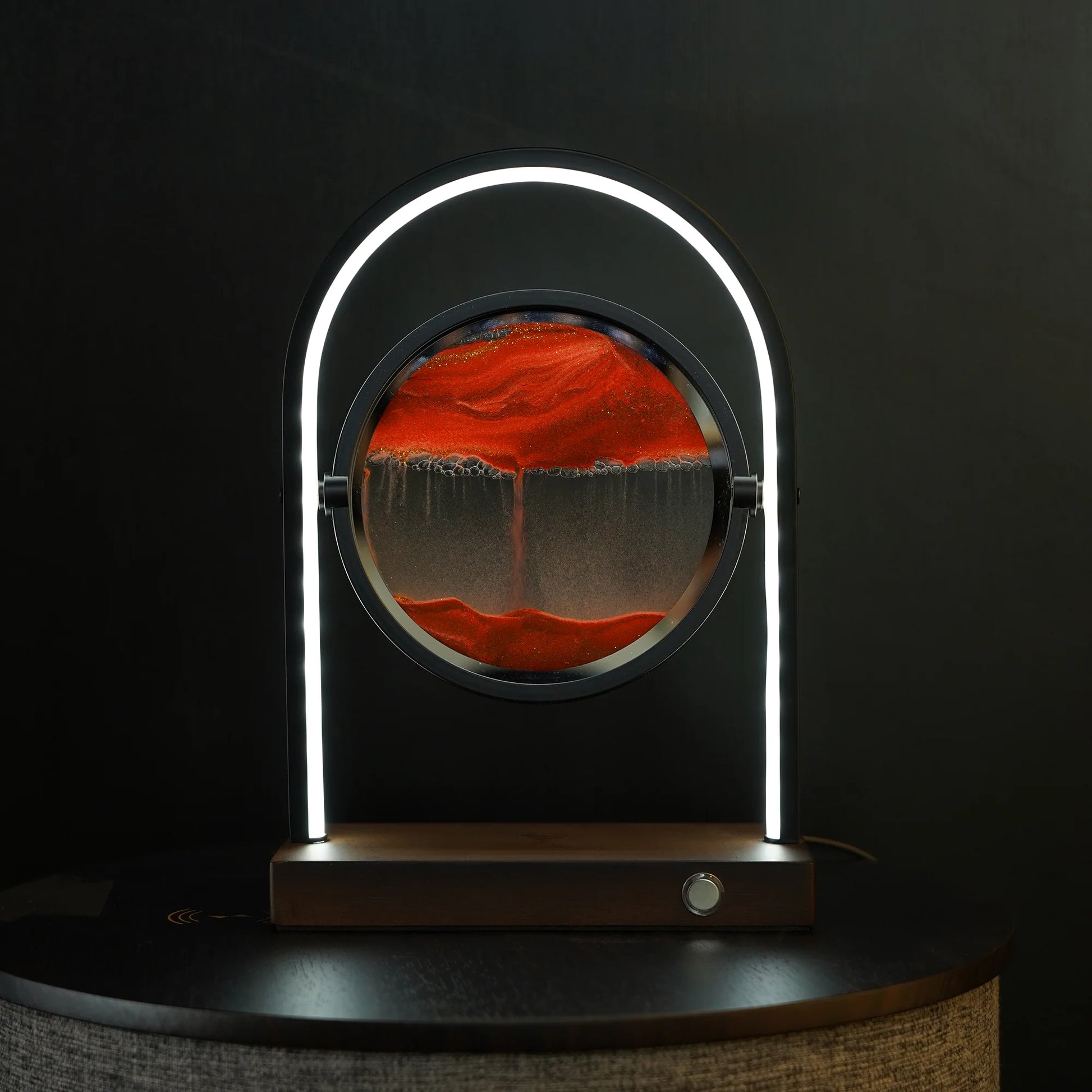 Sand Lamp with Integrated Wireless Charging System