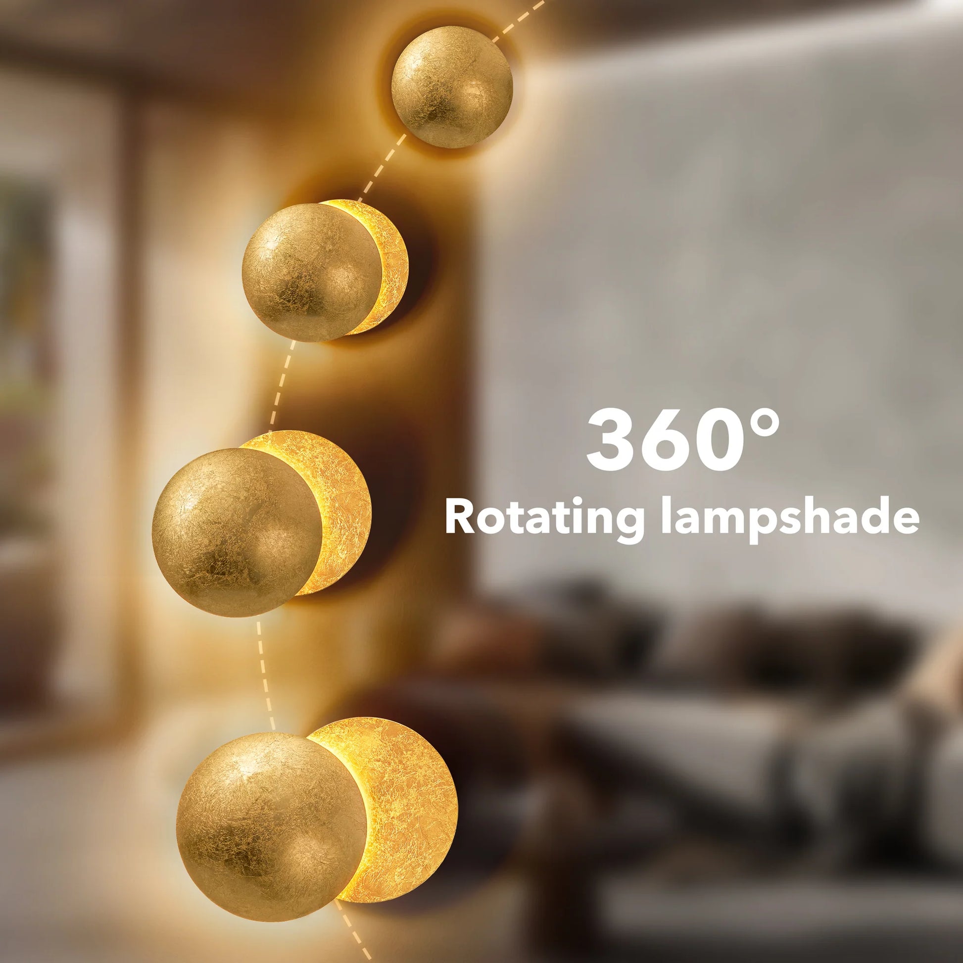 Lunar Phases Wall Sconce